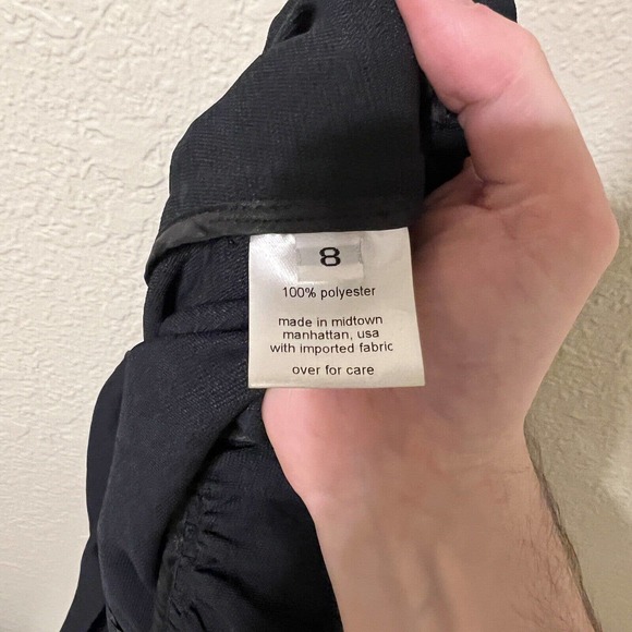 Rachel Comey Short Sleeve Black Peplum Top Size 8 Career - Picture 4 of 4